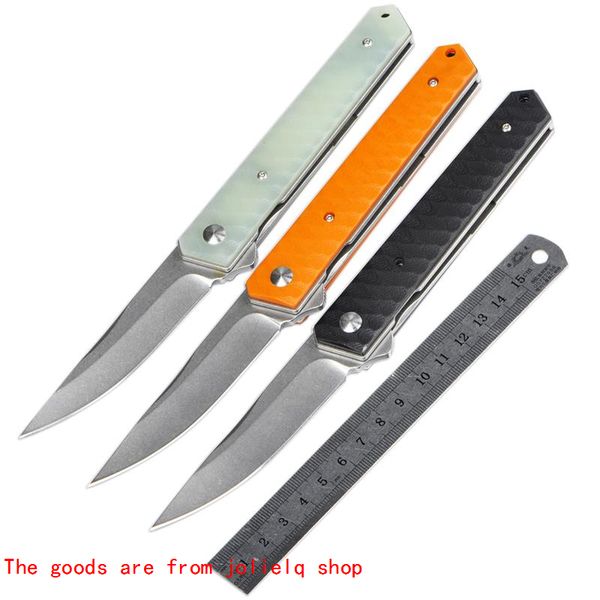 

tactical g10 handle japanese blade 8cr13mov folding knife outdoor camping hunting survival pocket knife clip utility tools qynf cfk8f