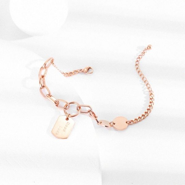 

chain for adjustable women bracelets stainless lettering steel good luck geometric pendant bracelet bangles fashion jewe