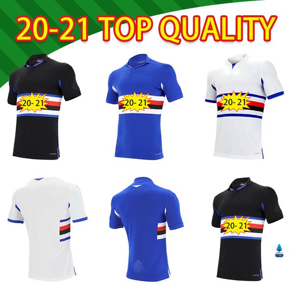 

2020 2021 sampdoria jankto keita balde mens soccer jerseys new gabbiadini quagliarella home away 3rd football shirt short sleeve uniforms, Black;yellow