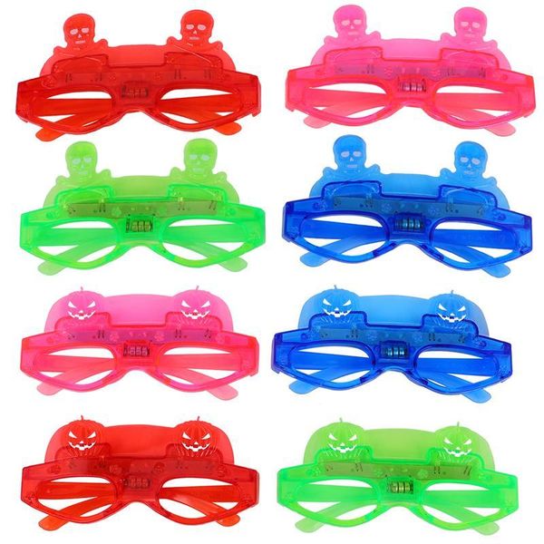 

8pcs halloween glow glasses reusable decorative comfortable halloween glasses kids boys children 8pcs halloween festival fashion wmtwgb