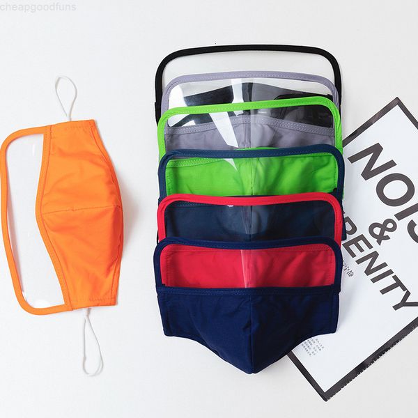 

full shield washable reusable fabric face masks fog oil protection mask