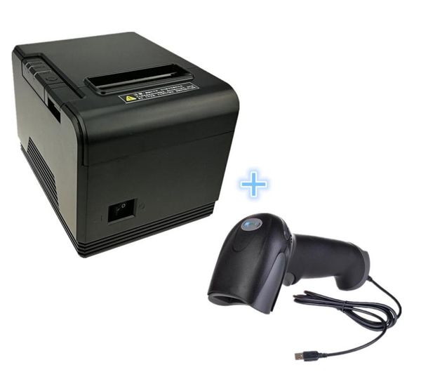 

printers bill printer and wired scanners 1pcs 80mm thermal receipt scanner
