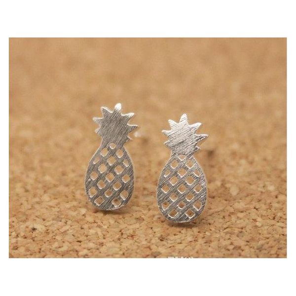 

hollowed pine ear studs for women unique design new arrival alloy rose gold & silver & gold platin sqczgk queen66, Golden;silver