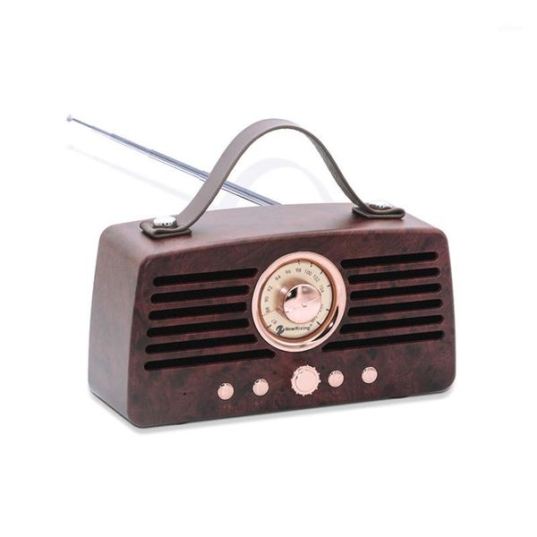 

radio nr4013 retro machine wireless bluetooth speaker subwoofer portable portable bass wood grain speaker mp31