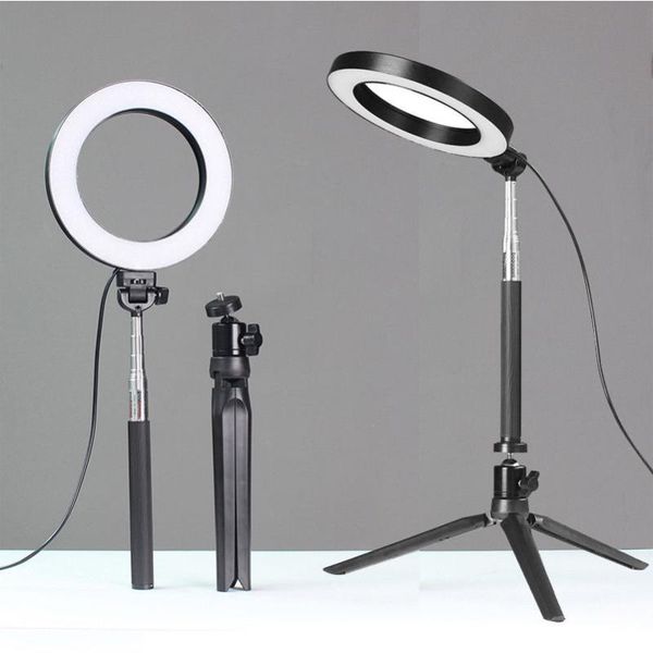 

16 см / 26 см dimmable фотографии светодиодный кольцевой свет 5500k фотостудия видео световой лампы с usb plug thredod