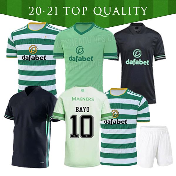 

20 21 celtic soccer jersey 2020 2021 men+kids kit shirt retro 1998 98 99 05 06 away black football shirt, Black;yellow