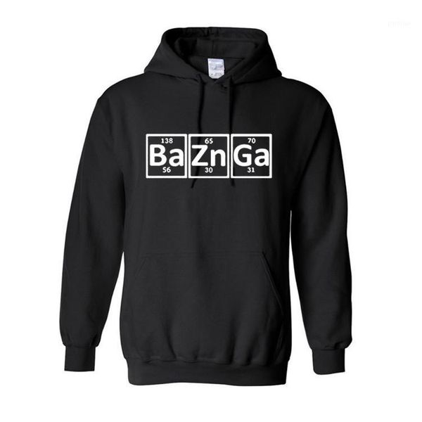

bazinga periodic table the big hoodies male large size warm fleece coat men brand hoodies sweatshirts eu size1, Black