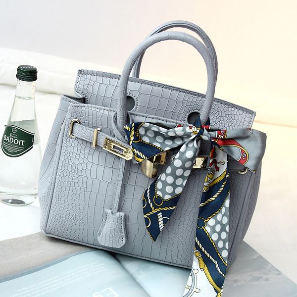 

womens bag 2020 new fashion birkin bag crocodile pattern shoulder messenger handbag womens bag factory one product dropshipping