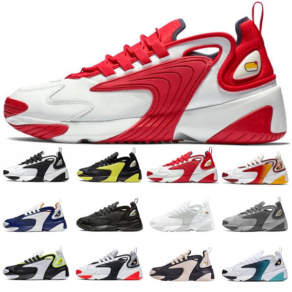 

zoom new arrival 2k tekno men women running shoes m2k trainer sports sneakers white black blue red outdoor athletic runners size 36-45, White;red