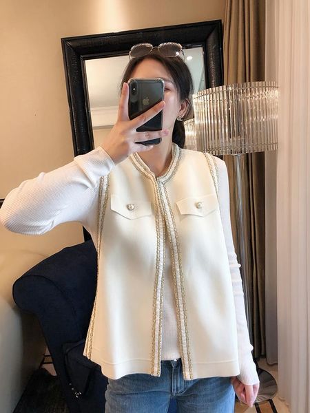 

french style phnom penh wool vt for women, Black;white