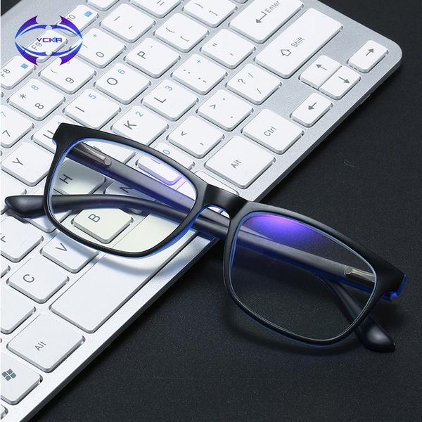 

vcka women reading glasses anti-blue light presbyopic radiation protection square men fashion ultralight eyewear +1.0to+4.0, White;black