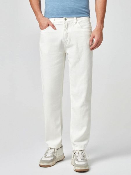 

men straight leg jeans 50wb#, Blue
