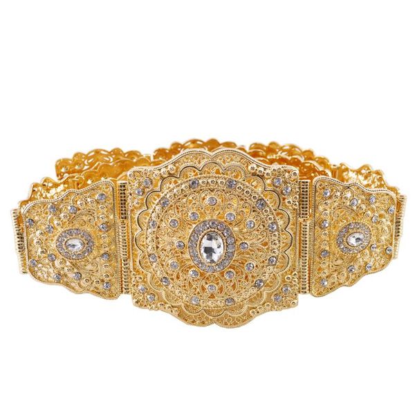 

classic aristocratic round crystal long sleeve jewelry belly chain vintage european ladies wedding belt, Black;brown