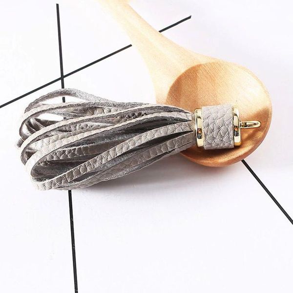 

2pcs faux leather tassel fringe diy bag keychain decorative pendant handmade art crafts supplies home sewing accessories tassels h wmtwxt
