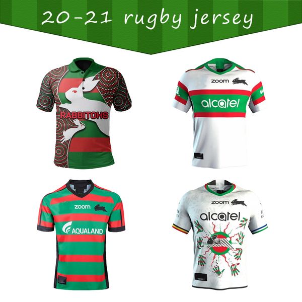 

new 2019 2020 2021 south sydney rabbits rugby jerseys national team rugby league jersey 19 20 21 shirts, Black;gray