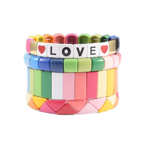 

love hematite rainbow beads bracelet set wrist cuff lawyer jewelry handmade stackable honeycomb bracelet for sister woman gift, Black