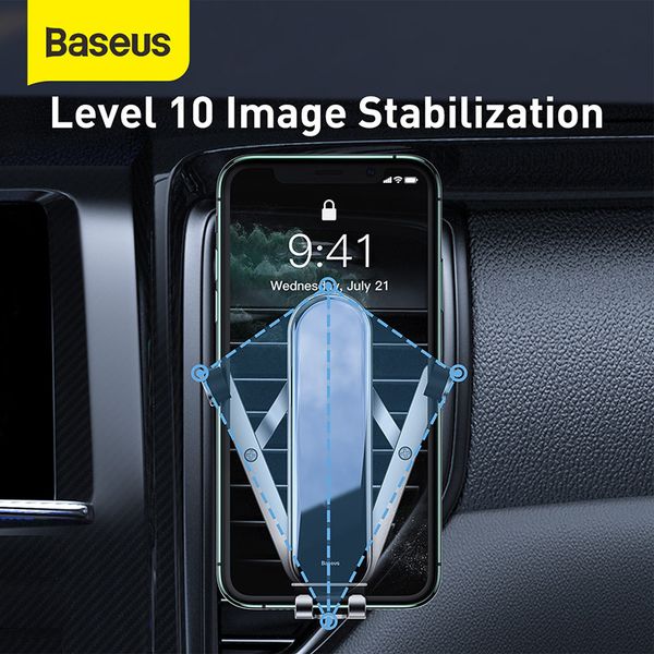 

4fds2awbaseus penguin gravity hand phone holder stand for car