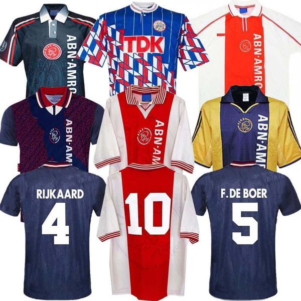 

1994 1995 ajax ретро футбол джерси 94 95 rijkaard kluivert litmanen seedorf davids avermars 04 05 футбол 1989 1990 рубашка 2004 babel 1998, Black;red
