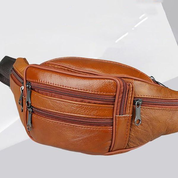 

cowhide bag waist designer waist pack clear belt bag fanny pack brand cell phone belt pouch chest shoulder