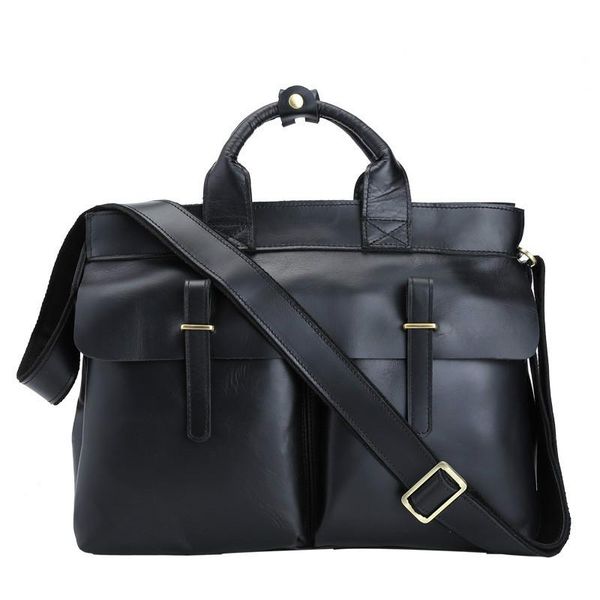 

genuine leather men messenger bags business leather lapbag men bag men's briefcase tote shoulder lapmen's travel