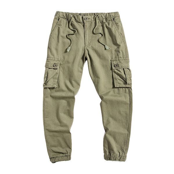 

new 2021 thin cargo of the black khaki men pants without spring army green nnse