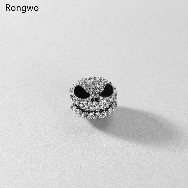 

качество джек череп бусы очарование для хэллоуина с кубическими zircon серебряные браслеты браслеты браслеты готические ювелирные изделия дл, Bronze;silver