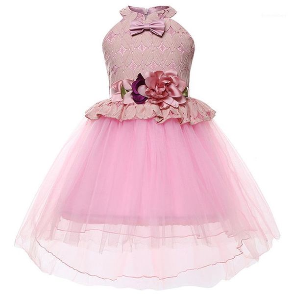 

new 2020 baby girls clothes summer party dress kids dresses for girls children clothing wedding princess dress 10 years vestidos1, Red;yellow