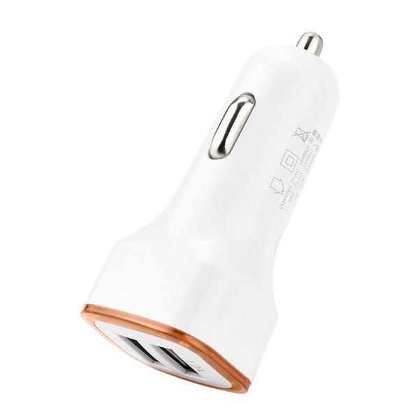 

5v 2.1a dual usb ports led light car charger adapter universal charing for iphone samsung