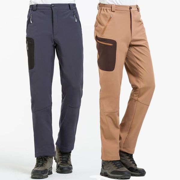 

men's fleece softshell pants camping hiking outdoor sports trousers ski waterproof pantolon pm221, Black;green