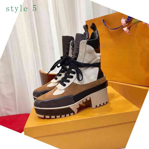 

laureate desert boots with lace-up ankle booties with leather and heavy-duty soles leisure lady martin boots big size 35-42, Black