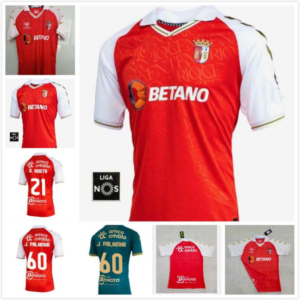 

20 21 sc braga soccer jersey 2020 2021 sporting clube de braga palhinha galeno paulinho r.horta nico gaitán abel ruiz football shirts, Black;yellow