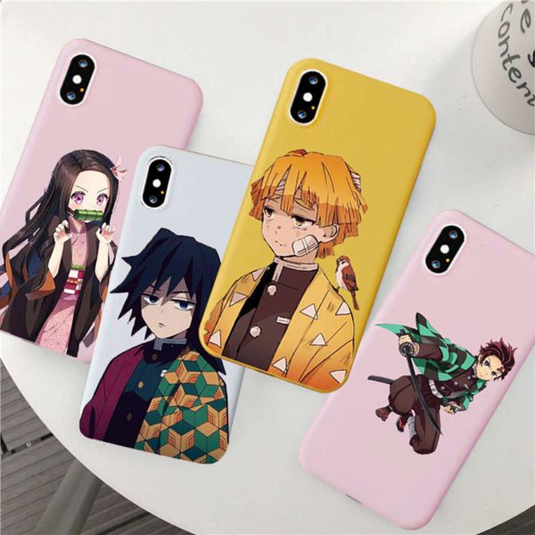 

kamado kimetsu vip case, vip 1211 pro max 7 8 plus x xr xs se2020 demon slayer soft casevfe1