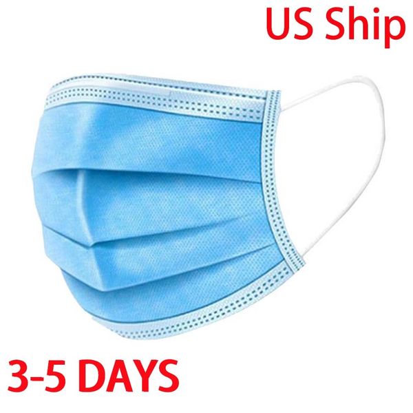 

dust stock in usa face mouth masks anti mask disposable mask filter 3-laye anti-dust meltblown cloth 3-ply non