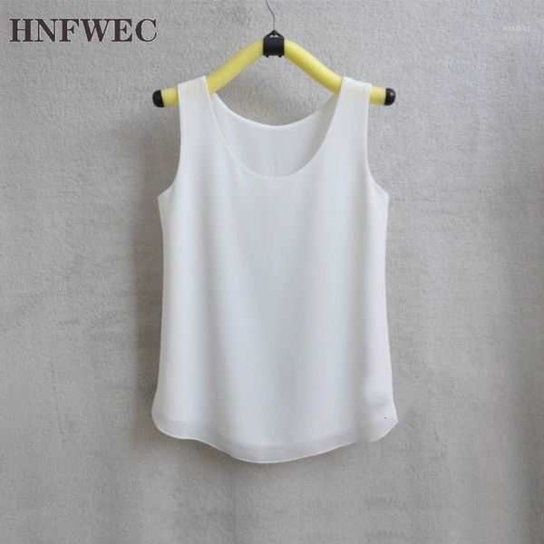

tank chiffon blouse 31 colors sleeveless vest women bottoming not perspective shirt ladies solid blusas girl tide s7841, White