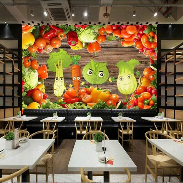 

wallpapers custom 3d wall paper decorative painting wallpaper for vegetables and fruit shop non-woven
