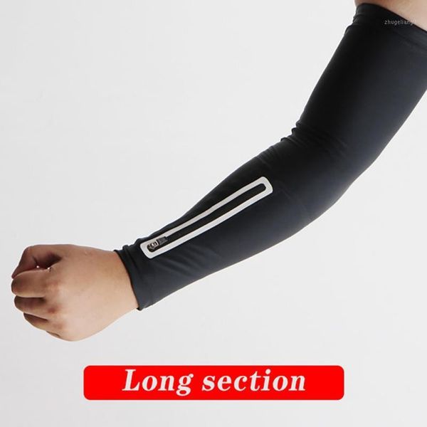 

outdoor sports arm phone bags arm sleeves cycling warmers summer running uv protection sunscreen bands protective gear1, Black;gray