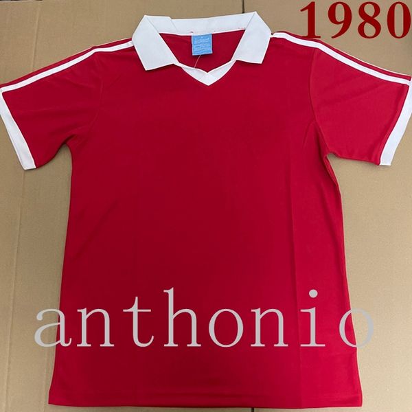 

лучшие 1980/81 ретро vintage classic стар beckham giggs кантон трикотажных изделия футбола камиз 79 80 рубашка футбол комплект camiseta futb, Black;yellow