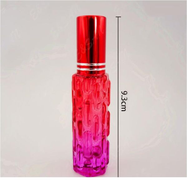

1pc 12ml perfume glass bottle empty spray bottle colorful refillable cosmetic glass fragrance bottle tr qylfum