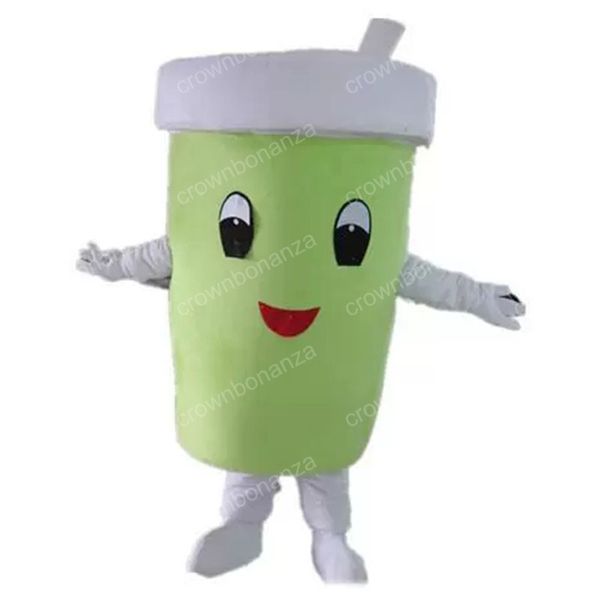 

halloween green cup mascot costume cartoon character outfits adults size christmas carnival birthday party outdoor outfit, Red;yellow