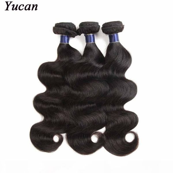 

3 bundles body wave brazilian remy human hair weaves malaysian peruvian virgin hair weaves natural black 10"-26