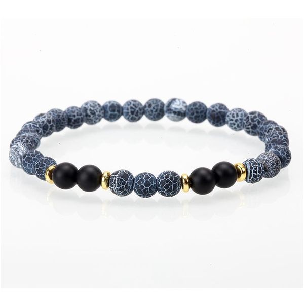 

natural stone bracelets for women men fashion geometric simple classic 6mm charm bracelets bangles charms jewelry frien qylycc, Black