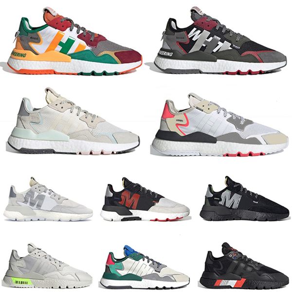 

mens sneakers nite jogger running shoes triple black white joggers grey outdoor blue collegiate green men women trainers runners size 36-45