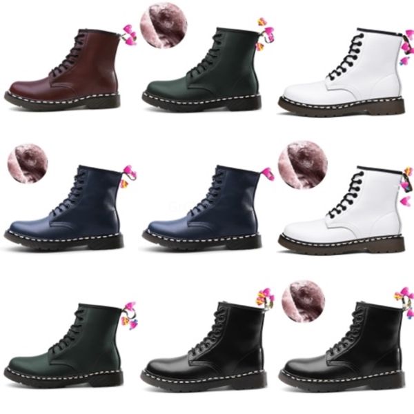 

embroidered boots female high autumn and winter new leather stars lace-up short boots pearl#3173222, Black