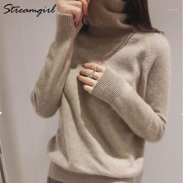 

streamgirl winter cashmere sweater women sweaters and pullovers black turtleneck women cashmere jumper warm thick sweater female1, White;black