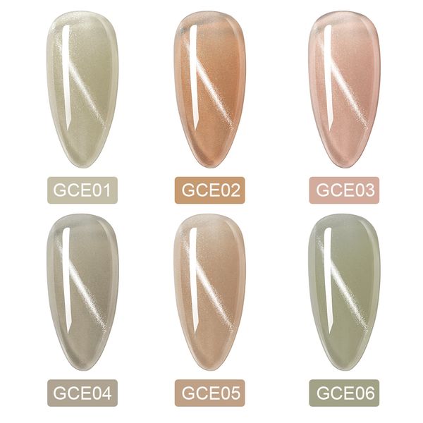 

lagunamoon glacier gray cat eye gel nail polish uv led soak off long lasting varnish lacquer manicure non toxic 8ml, Red;pink