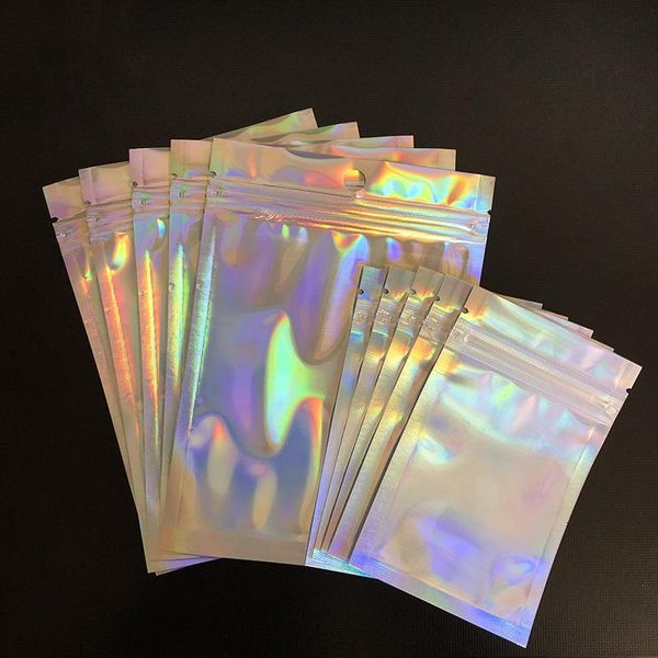 

laser color aluminum self adhesive retail 2020 candy cookies mylar foil packing pouch for grocery crafts packaging expre
