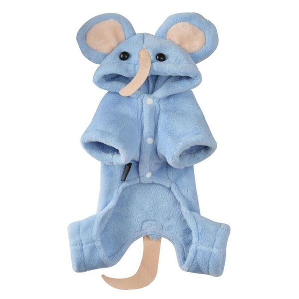 

dog apparel autumn and winter pet thick warm four-legged velvet coat