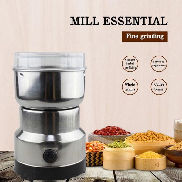 

110v 220v electric mini bean nut grinder coffee beans multifunctional home coffe machine kitchen tool q0109