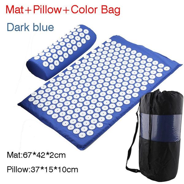 

yoga acupressure mat back body relieve stress tension abs spike acupressure massage relaxation pain pad mat jllzwf