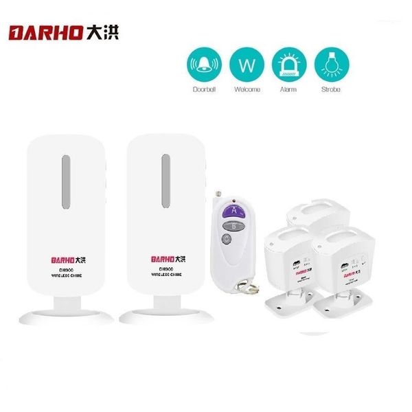 

darho security pir alert infrared sensor anti-theft motion detector alarm with remote control monitor wireless alarm system1